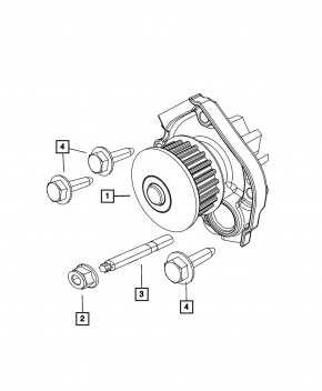 Water pump Fiat 500 12-13