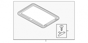 Sunroof Curtain Audi A6 C7 12-18 Gray