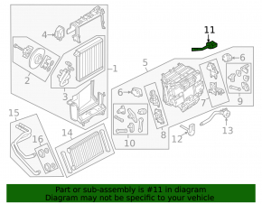 Air temperature sensor in the heater Audi A6 C7 12-18