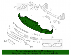 Bare front bumper BMW X5 E70 07-10 prerest