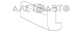 Rear bumper mount, center left, Toyota Highlander 2008-2013