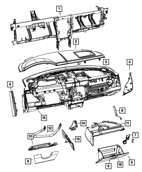 Under-torpedo pipe reinforcement Chrysler 200 11-14