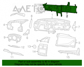 Under-torpedo pipe reinforcement Chrysler 200 11-14