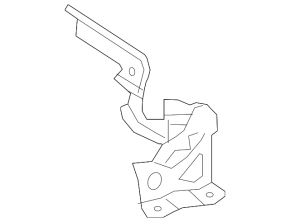 Hood hinge right Lexus NX200t NX300 NX300h 15-21 OEM