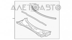 Windscreen wiper grille plastic Toyota Highlander 08-13