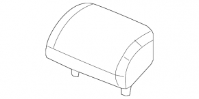 Headrest rear center VW Jetta 11-18 USA leather beige
