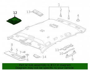 Front light for Volkswagen ID.4 21-22 black without panoramic view