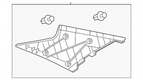 Right rear pillar trim for Toyota Camry v40