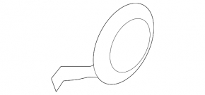 Mitsubishi Lancer 10-15 rear bumper tow hook cap, grey