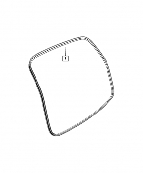 Rubber seal for tailgate Chrysler Pacifica 17-