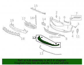 Acura MDX 2021-25 2022-24 Front Bumper Lip