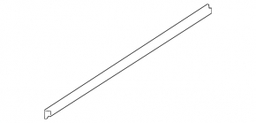 Inner glass seal for front left door Hyundai Sonata 11-15