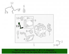 Lexus RX350 RX450h 10-15 Evaporator Temperature Sensor