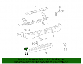 Rear Bumper Parking Sensor for Toyota FJ Cruiser 2007-2014