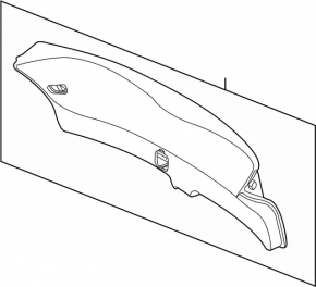 Trunk door trim Infiniti FX35 FX45 03-08 beige