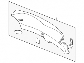 Trunk door trim Infiniti FX35 FX45 03-08 beige