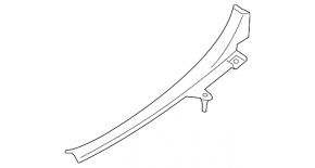Door sill trim rear right inner Subaru Outback 10-14 beige