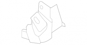 Lower left rear bumper bracket Mercedes GLK-class X204 13-15 AMG pkg