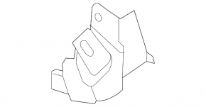 Lower left rear bumper bracket Mercedes GLK-class X204 13-15 AMG pkg