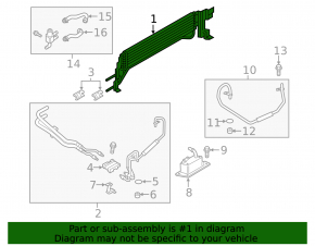 Ford Escape MK3 13-16 2.5 Oil Cooling Radiator