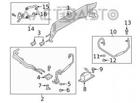Ford Escape MK3 13-16 2.5 Oil Cooling Radiator