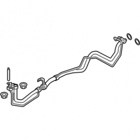 Air conditioner tube condenser-heater second Ford Edge 15-18 2.0T