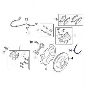 Brake hose rear right Ford Ecosport 18-21 FWD