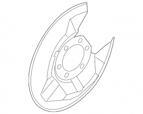 Rear right brake disc cover for Mazda CX-50 23-25