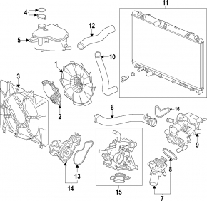 Cooling Fan Motor Honda Accord 23- hybrid