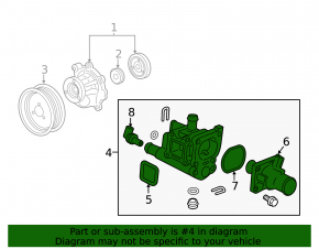 Thermostat housing Chevrolet Cruze 11-16
