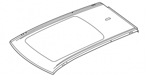 Metal roof Volvo V90 17-22 usa for panorama