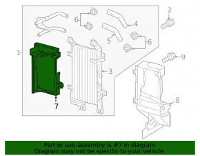 Lexus LX570 08-21 automatic transmission radiator deflector