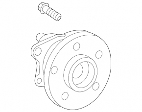 Rear left hub Toyota Camry v70 18-24 FWD GSP