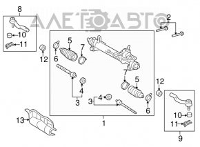 Toyota Avalon 05-12 steering rack