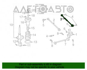 Rear left camber arm Lexus RX300 RX330 RX350 RX400h 04-09 4WD