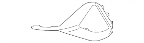 Left front bumper grille for Audi e-tron 19-23 pre-restyling, S-line