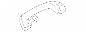 Ceiling handle rear left BMW X5 F15 14-18 beige for panorama