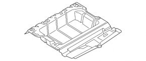 Trunk tray BMW X3 G01 18-21 without spare tire, black