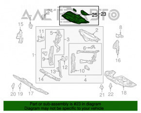 Lexus RX350 RX450h 10-15 TV cover without insert