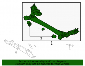 Rear beam Kia Forte 4d 14-18