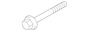 Bolt lower lever under spring rear left Hyundai Sonata 11-15 to trunnion