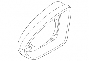 Right mirror housing for VW Golf 15-21
