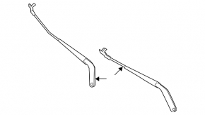 Right windshield wiper arm for BMW X5 E70 07-12 pre-restyling