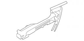 Subaru Outback 10-14 rear right door handle mechanism