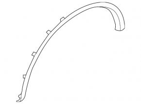 Front right wing arch trim Infiniti QX50 19- structure, broken fasteners