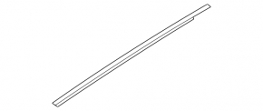 Molding door-glass central front left Infiniti Q50 14- chrome