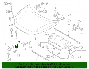 Hyundai Tucson 16-21 Hood Lock Hook