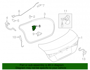 Nissan Sentra 13-18 Trunk Lid Lock