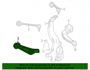 Honda Prologue 24-26 right lower front control arm