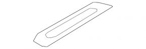 Door sill trim rear left outer Kia Niro 17-22 chrome